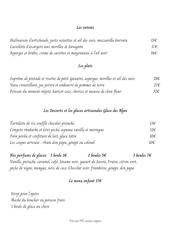 Le grain de folie - Menu Image 1